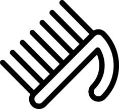 Nail Brush Silhouette Svg Vector, Free Vectors File